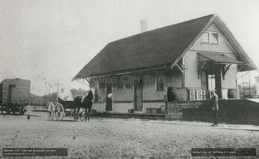 Postcard: Railroad Station, Bournedale, Massachusetts